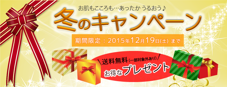 シルク化粧品 冬のキャンペーン